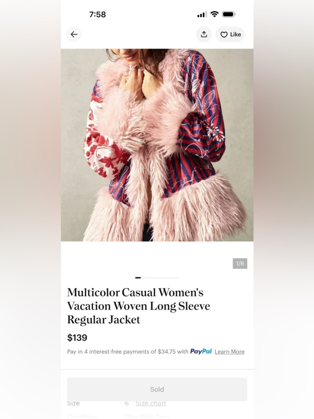 Multicolor Casual Women's Vacation Woven Long Sleeve Regular Jacket